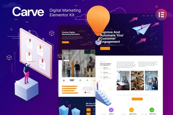Carve  – Digital Marketing Elementor Template Kit