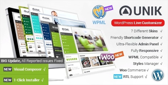 Unik – Responsive Multi-Purpose Theme 1.8.7