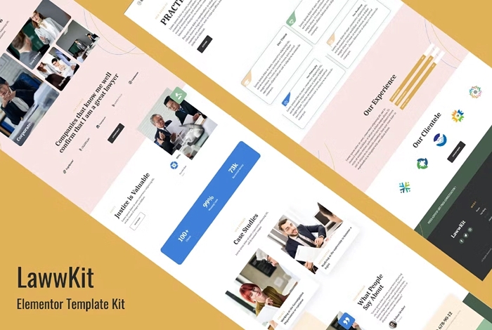 Lawwkit – Legal Practice Elementor Template Kit 1.0.0