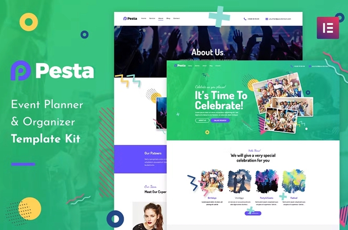 Pesta Kit – Event Planner & Organizer Elementor Template Kit 1.0.0