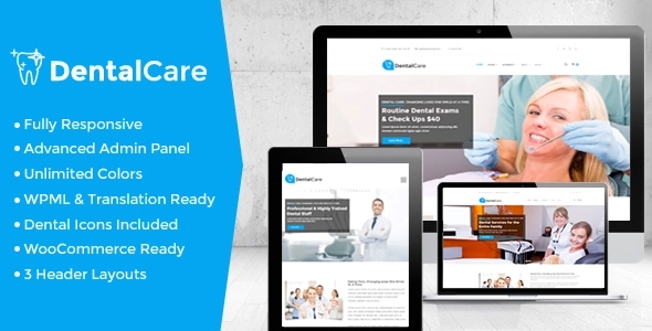Dental Care – Dentist & Medical WP Theme 19.7