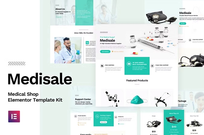 Medisale – Medical Shop Elementor Template Kit 1.0.0