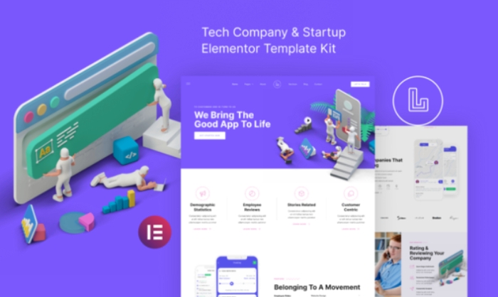 Landon – Tech Company & Startup Elementor Template Kit 1.0.0