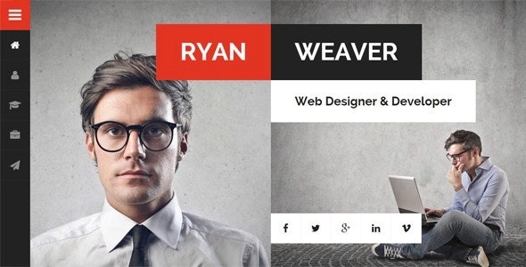 Divergent – Personal Vcard Resume Theme 3.0