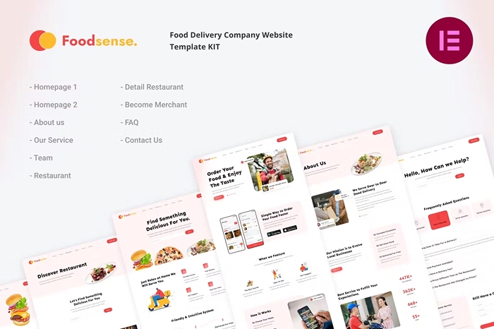 FoodSense – Food Delivery Elementor Template Kit 1.0.0