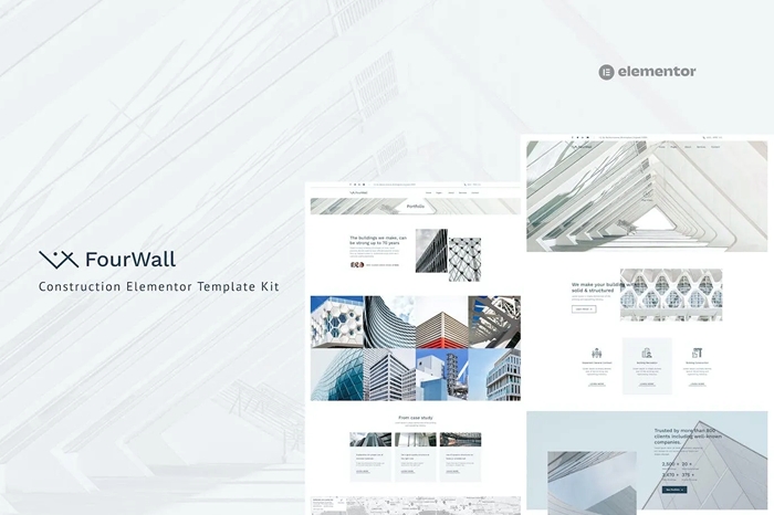 FourWall – Construction Elementor Template Kit 1.0.0