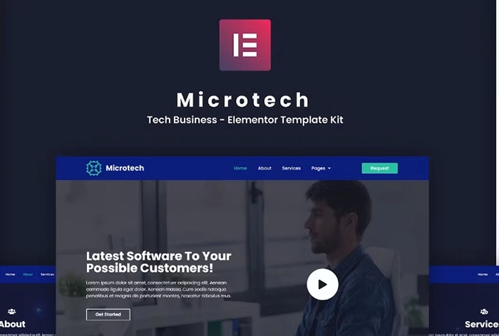 Microtech - Tech Business Elementor Template Kit 1.0.0