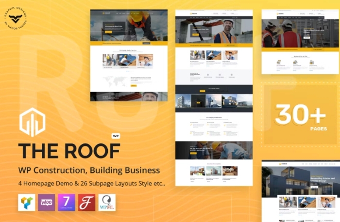 Roof – Construction Building WordPress Theme 2.5.4