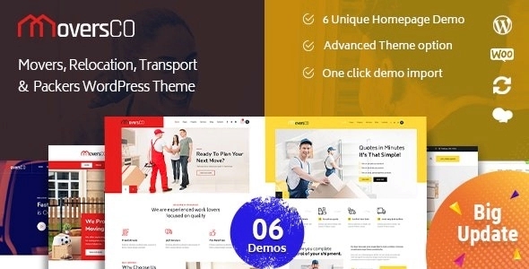 MoversCO – Movers & Packers WordPress Theme 2.9