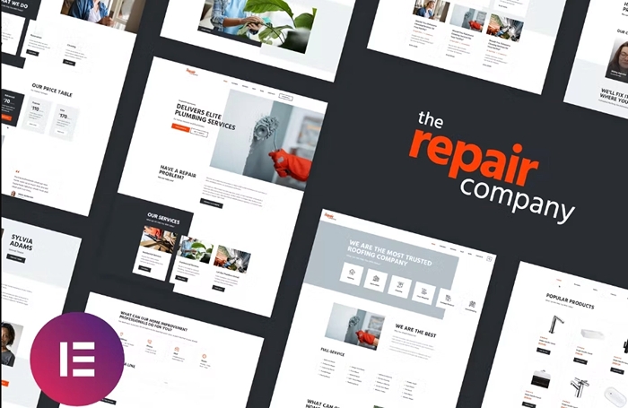 Renovirta – Plumbing & Repair Elementor Template Kit 1.0.0