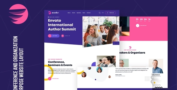 Aventer – Conferences & Events WP Theme 1.0.0