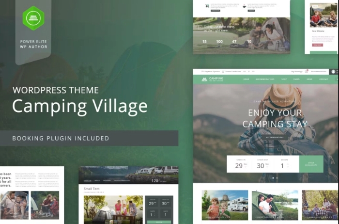 Camping WordPress Theme 3.2
