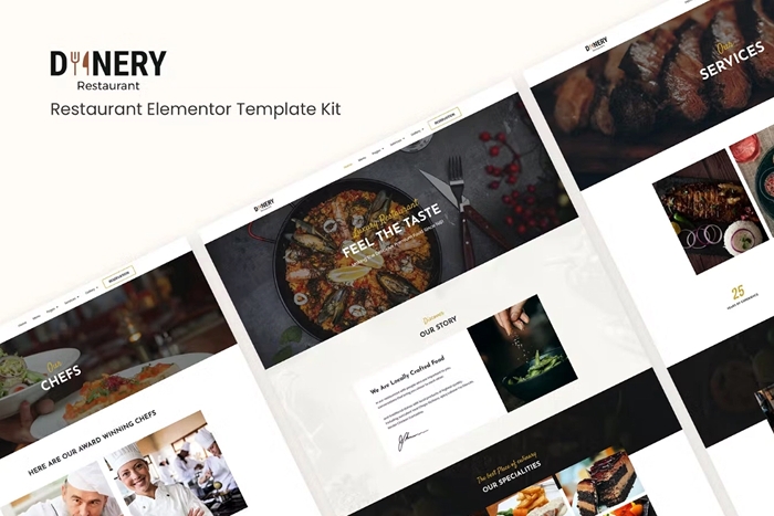 Dinery – Restaurant Elementor Template Kit 1.0.0