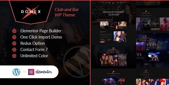 Domex – Night Club WordPress Theme 1.0