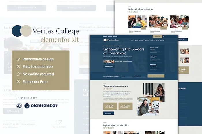 Veritas – University and School Elementor Template Kit 1.0.0