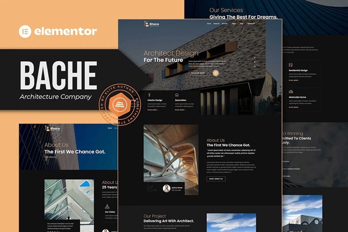 Bache – Architecture Company Elementor Template Kit 1.0.0