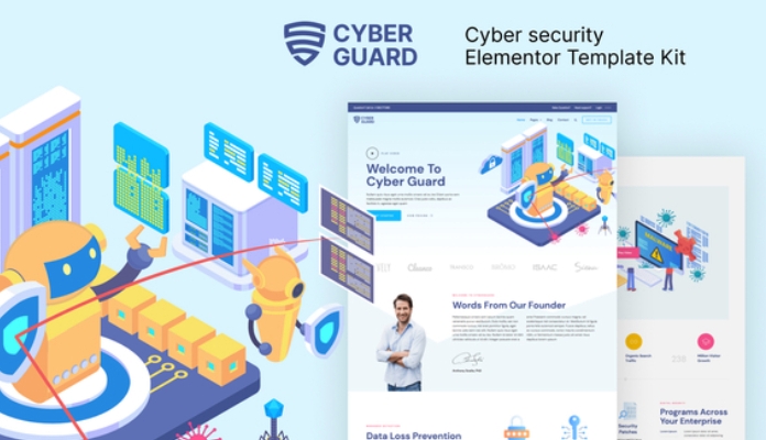 Cyberguard – Cyber Security Elementor Template Kit 1.0.0