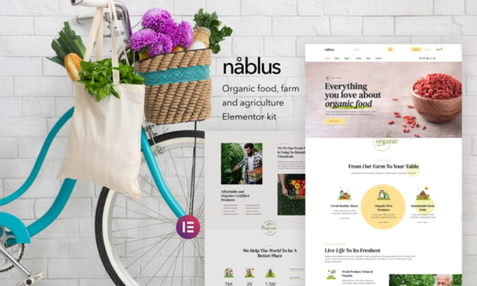 Nablus – Organic Food & Agriculture Template Kit 1.0.0