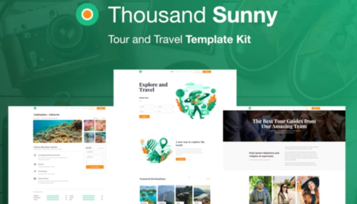 Thousand Sunny – Travel Elementor Kit 1.0.0