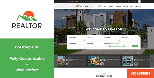 Realtor – Responsive Real Estate WP Theme 1.4.1
