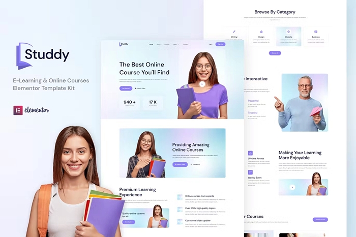 Studdy – E-Learning & Online Courses Elementor Template Kit 1.0.0