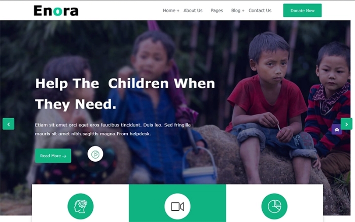 Enora – Charity and Nonprofit WordPress Theme 1.0.0