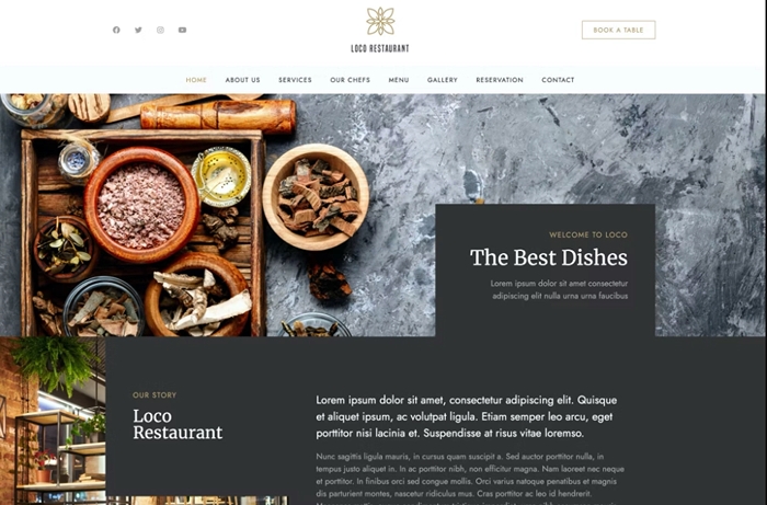 Loco Restaurant – Template Kit 1.0.0