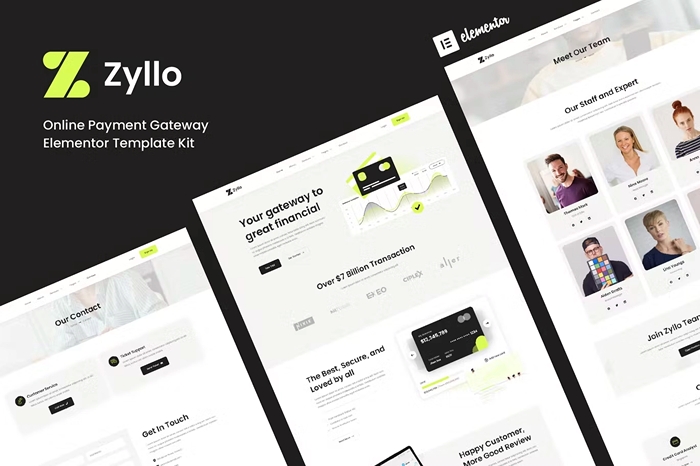 Zyllo – Online Payment Gateway Elementor Template Kit 1.0.0