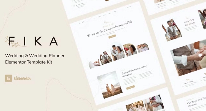 Fika – Wedding & Wedding Planner Elementor Template Kit 1.0.0
