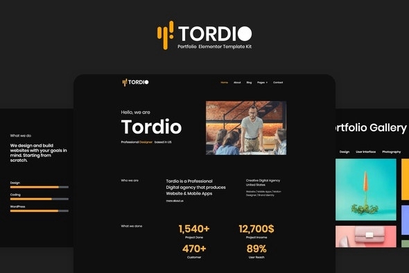 Tordio β Portfolio Digital Agency Template Kit 1.0.0