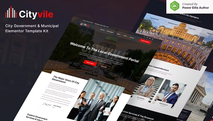 Cityvile – City Government & Municipal Elementor Template Kit 1.0.0