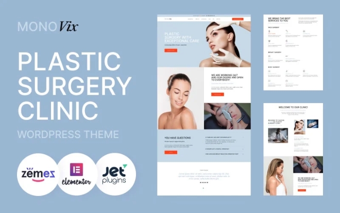 MonoVix – Plastic Surgery Clinic WP Theme 1.0.1