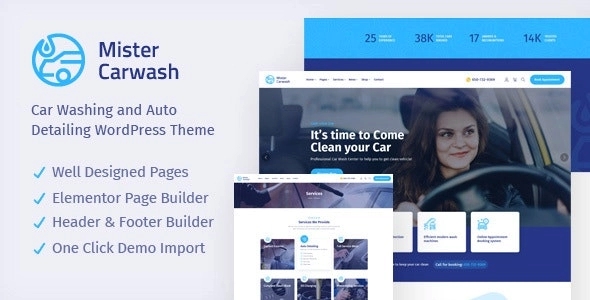 Mister (outglow) – Car Wash WordPress Theme 1.0.0
