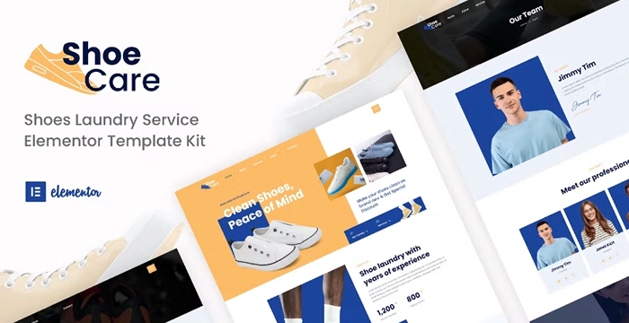 Shoecare - Shoe Laundry Service Elementor Template Kit 1.0.0