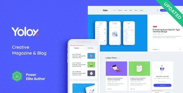 Yolox – Modern WordPress Blog Theme for Business & Startup 1.0.14