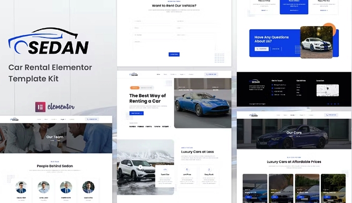 Sedan – Car Rental Elementor Template Kit 1.0.0