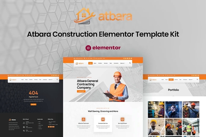 Atbara – Construction Elementor Template Kit 1.0.0