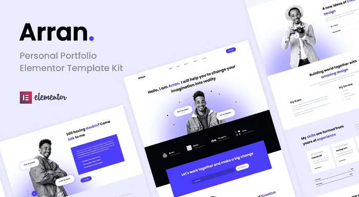 Arran – Personal Portfolio Elementor Template Kit 1.0.0