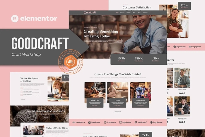 Goodcraft - Craft Workshop Elementor Template Kit 1.0.0