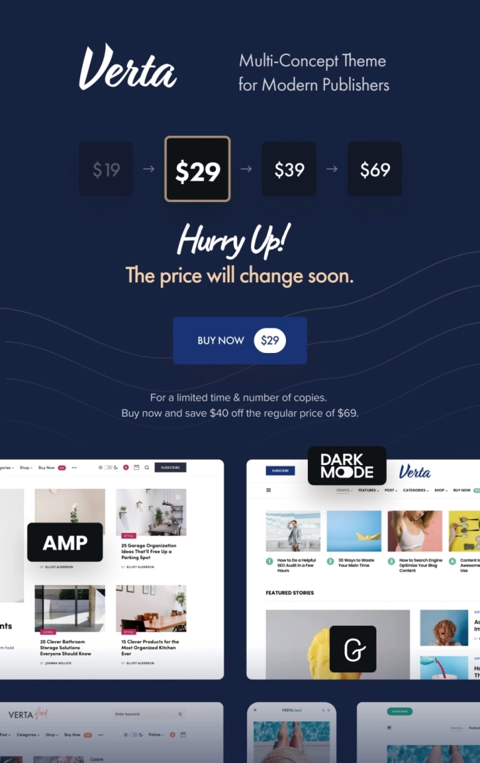 Verta – Multi-Concept WordPress Theme for Modern Publishers 1.0.9