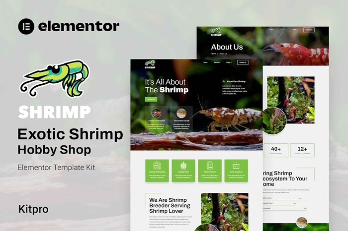 Shrimp – Aquarium & Hobby Shop Elementor Template Kit 1.0.0