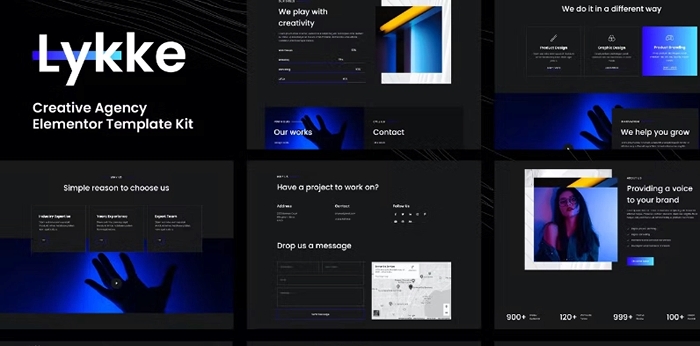 Lykke – Creative Agency Elementor Template Kit 1.0.0