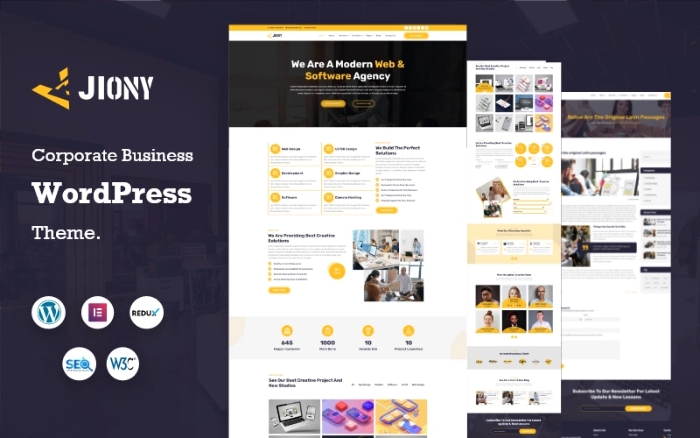 Jiony – Multipurpose Corporate Business WP Theme 1.0.0