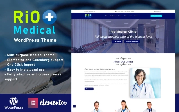 Rio-Medical – Medical Center Landing Page 1.3.0