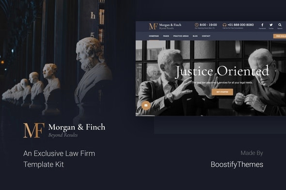 Morgan & Finch - Law Elementor Template Kit 1.0.0