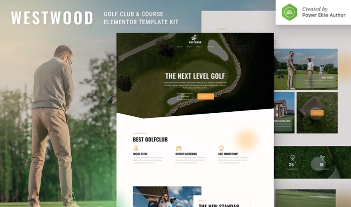 Westwood – Golf Club & Course Elementor Template Kit 1.0.0