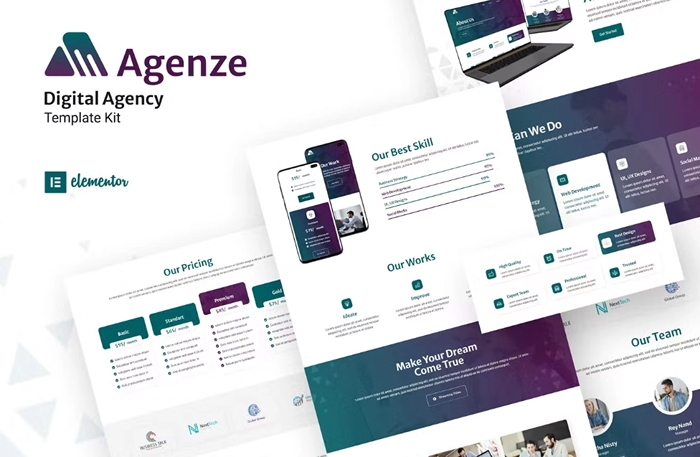 Agenze – The Digital Agency Elementor Template Kit 1.0.0
