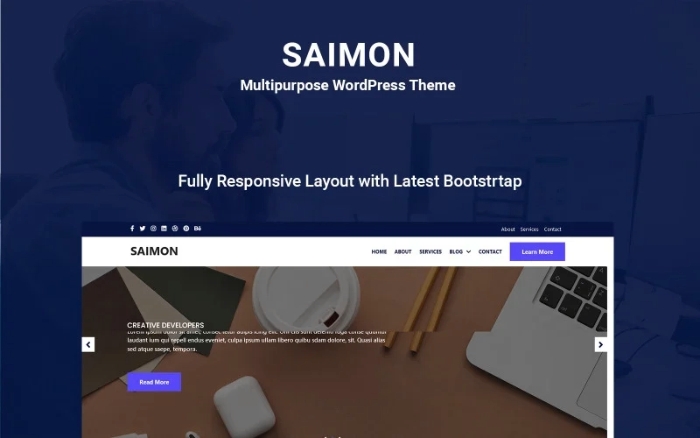 Saimon – Multipurpose WordPress Theme 1.0