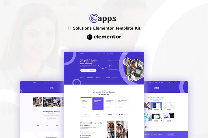 Capps – IT Solutions Elementor Template Kit 1.0.0