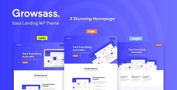 Growsass – Software Landing Page WP Theme 1.0.6